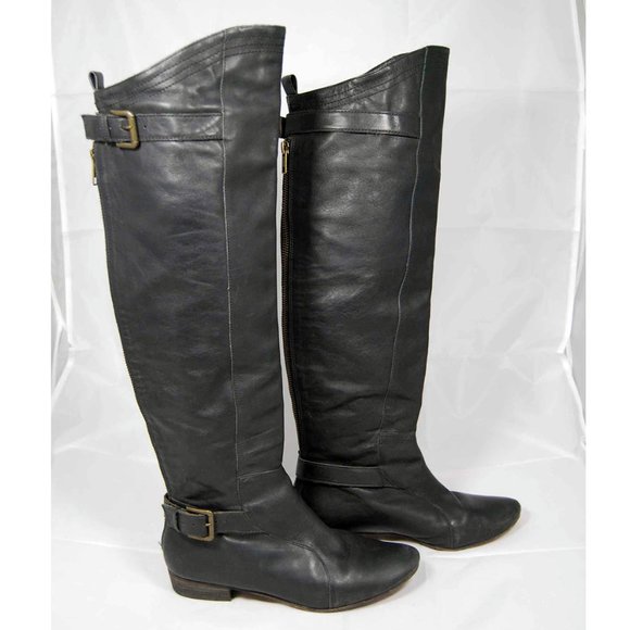Joie Over the Knee Leather Riding Boots - Picture 2 of 6